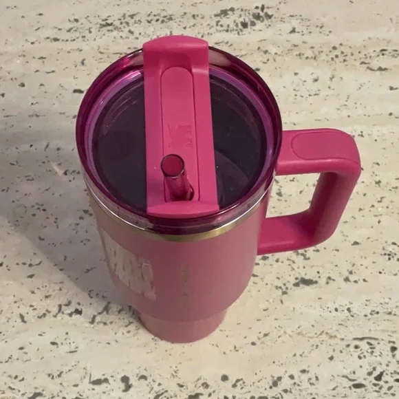 Starbucks x Stanley 2024 Holiday Glitter Pink  Quencher 40 oz - NEW - Picture 3 of 4